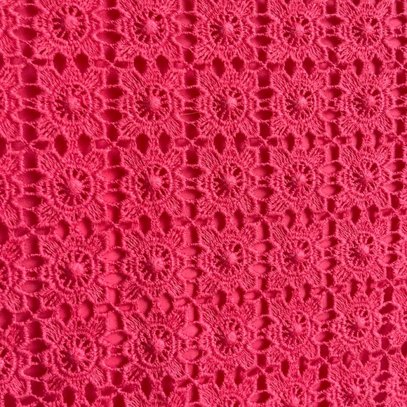 Ann Taylor Coral/Pink Lace Overlay Pencil Skirt - Picture 10 of 12